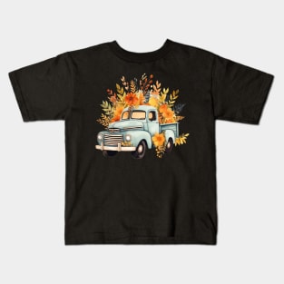 Vintage Blue Truck Kids T-Shirt